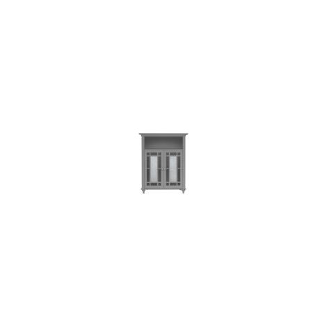 Teamson Home Windsor Mueble De Baño Gris De Madera Puertas Dobles EHF-529G (1/5)