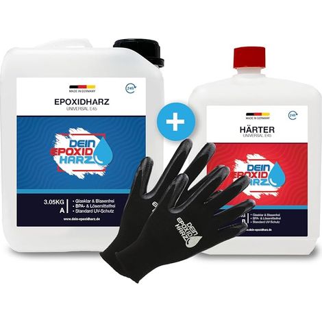 Clear Epoxy Resin 4.5 kg Cast Resin for Wood Including Instructions in French (1/5)