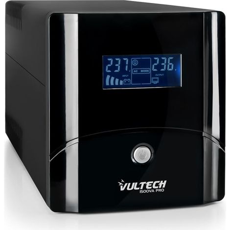 Vultech UPS1500VA-PRO Unterbrechungsfreie Stromversorgung (USV) Line-Interaktiv 1,5 kVA 800 W 4 AC-Ausgänge