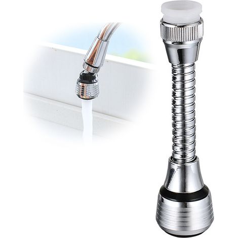 Aérateur de robinet pivotant à 360° pour économiser l'eau, diffuseur, adaptateur de filtre de remplacement pour la cuisine, style : style2