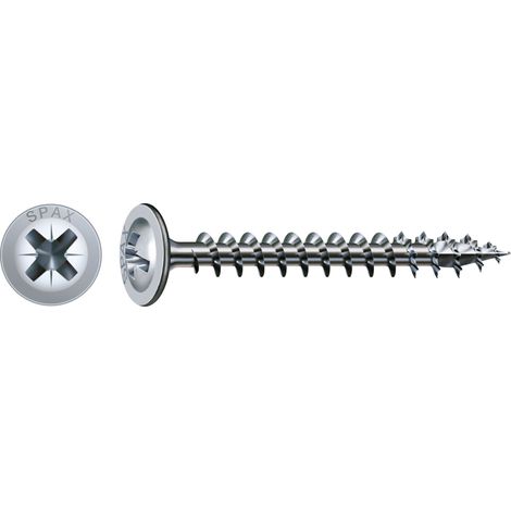 Spax Universalschraube 5 x 50 mm Rückwandkopf Kreuzschlitz Z Vollgewinde 4CUT WIROX A3J 1000 Stk (1/5)