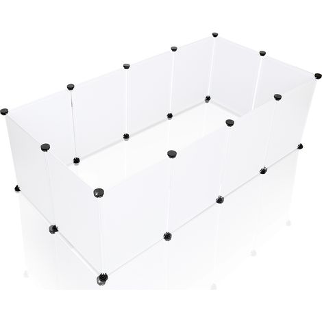 Wolketon Recinto para animales pequeños Recinto exterior para cachorros Parque de ladridos 12 piezas 45x35cm