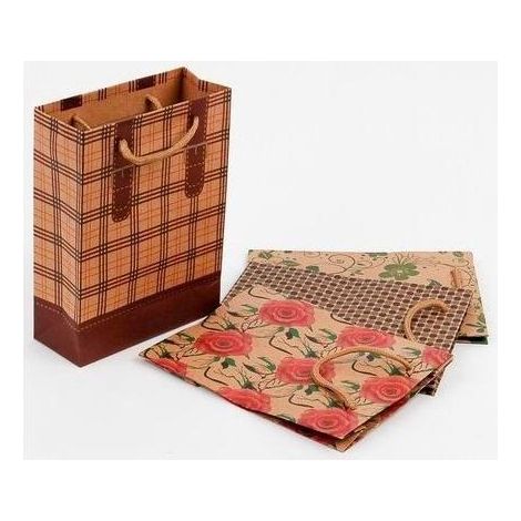 Bolsa de papel artesanal pequeña Adorno MIX