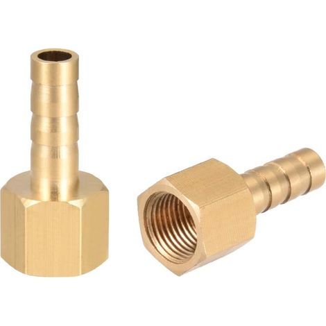 Raccord Cannelé Laiton 6mm G1/8 Femelle 2 Pcs (1/3)