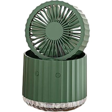 Ventilateur de bureau humidificateur rechargeable, ventilateur de camping, ventilateur pliable, ventilateur de table idéal pour une utilisation intérieure, au bureau, en extérieur ou en randonnée. (1/5)