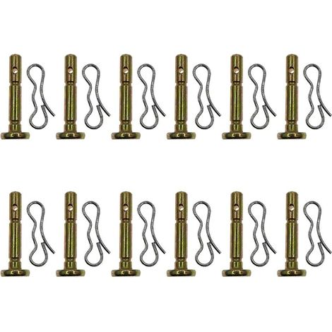 Cancanle 12 Paquets Goupille de Cisaillement et goupille Fendue pour souffleuse à Neige CUB & Troy-bilt MTD 738-04155 (1/5)