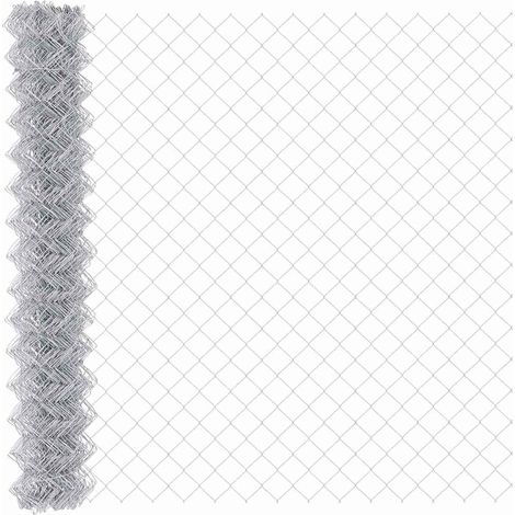 Clôture de jardin， Clôture en fil de fer 1.5x10 m Acier galvanisé CFW15309 (1/2)