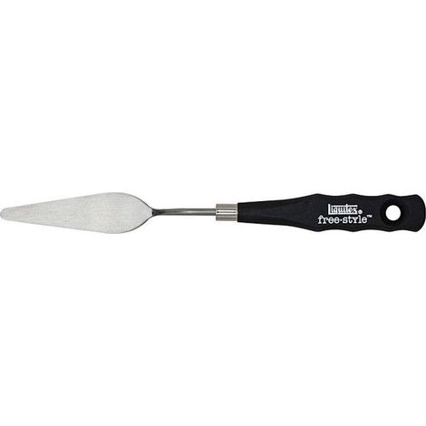 Couteau à peindre - LIQUITEX - Point 12 - Manche en bois noir - Lame en acier inoxydable - 119912