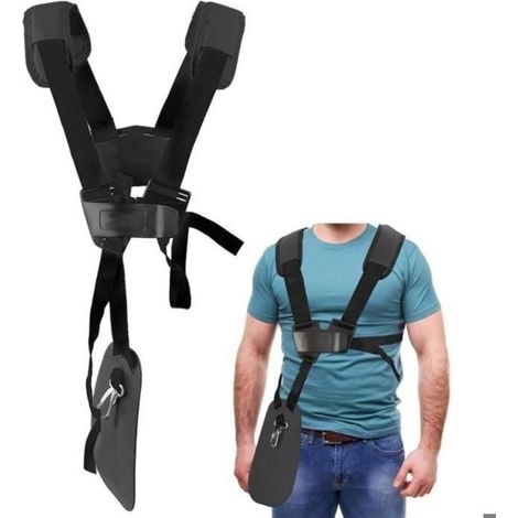 Harnais débroussailleuse - KZQ - Modèle Double épaule - Ceinture en nylon durable - Réglable - Confort optimal (1/4)