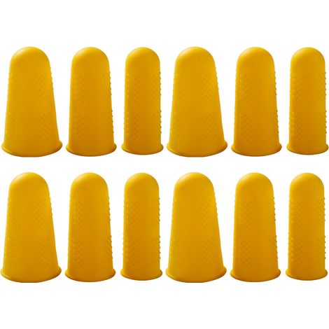 Capuchons Pour Doigts En Silicone - Protection Contre Les Brûlures Pour Pistole À Colle Chaude - Pour Cire Résine Adhésif Scrapbooking Couture - 12 Pièces 3 Tailles (1/5)