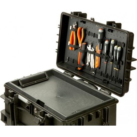 BAHCO - Panneau à outils fixe sous le couvercle, élastiques réglables, 4 mmx286 mmx490mm