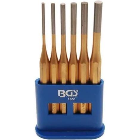 Juego de punzones bgs acero cromo vanadio 150 mm