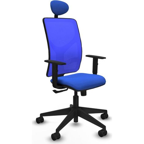 Piqueras y Crespo Silla de Oficina Motilla Azul Ergonómica