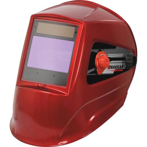 Schweißerhaube rot Visier xxl (100x67mm) - 05858