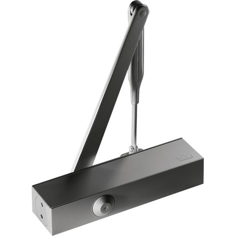 Türschließer TS 73 V mit Normalgestänge  Größe EN 2-4 , Flügelbreite bis 1100mm  ohne Feststellung, silber