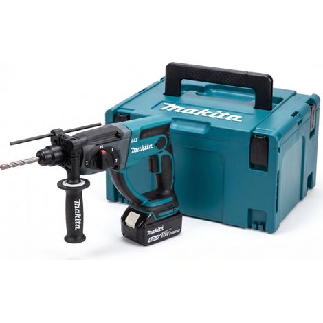 Perforateur Burineur Makita DHR202 18V LXT + Batterie 6.0Ah BL1860B + Coffret Makpac - DHR202G1J (1/5)