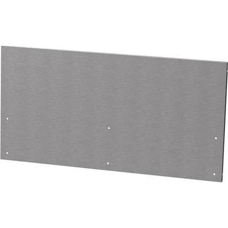 Le Marquier Paraspruzzi Centrale Plancha Inox 40,6 x 80 cm Grigio