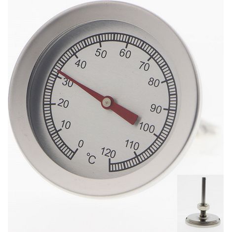 Thermometer for wood oven / pizza oven / stone oven / 400 °C / 30 cmAnalogue, bimetallic.