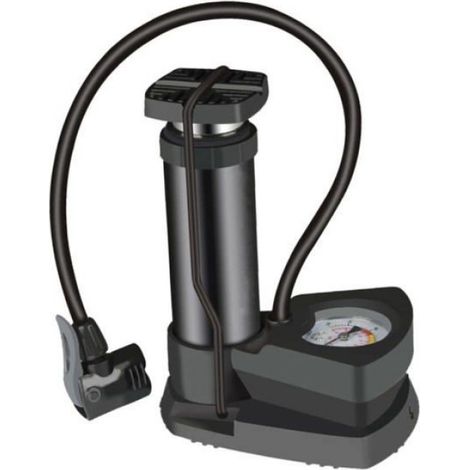 Gonfleur Voiture Portable avec Manomètre - Pneus/VTT/Vélo/Scooter - Pompe À Air Manual (1/5)
