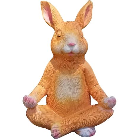 Gartenkaninchenfigur aus Kunstharz Leichte und tragbare