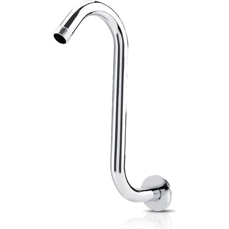 Brazo de ducha de 8 pulgadas, extensión de ducha de acero inoxidable 201, extensión de ducha de cuello de cisne de gran altura, curva en S, grifos de bañera, grifos de cocina A (1/4)