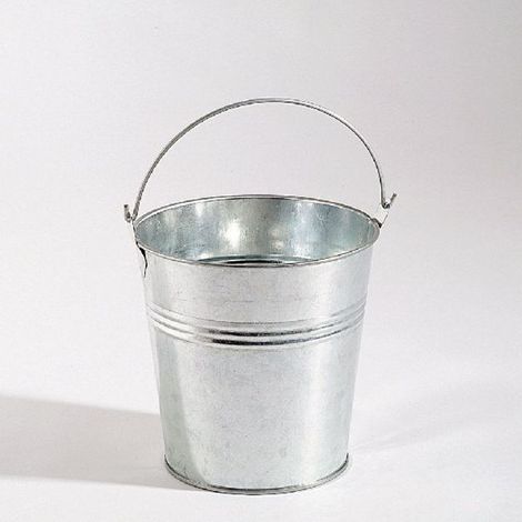 Seaux en métal avec anses / 8 pièces / Ø 11,5 cm H 10,5 cm - 2,28 € l'unité