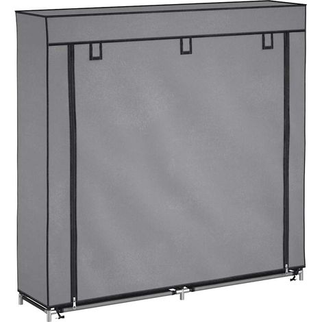 Maison Exclusive - Armoire à chaussures avec housse Gris 115x28x110 cm Tissu