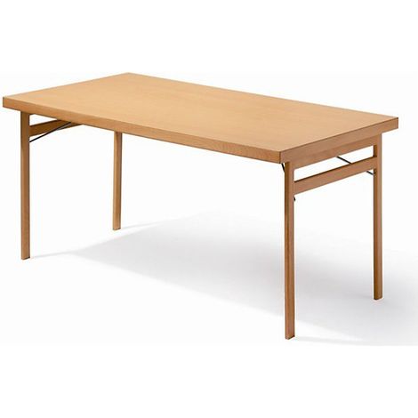FRANKEL kaiserkraft, Table pliante, piétement en bois massif,