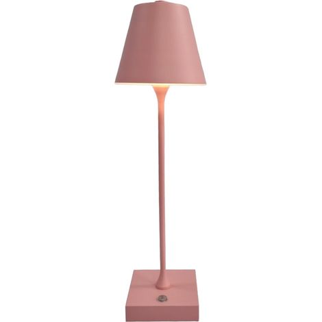 Lampada led da tavolo touch con batteria ricaricabile usb con 3 tonalità di colore dimmerabile Rosa