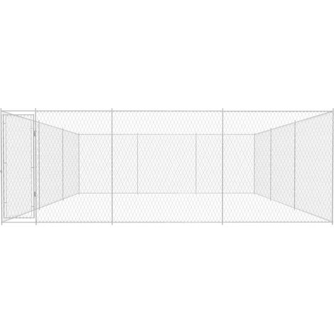 Maison Exclusive - Perrera de exterior de acero galvanizado 570x5 (1/5)