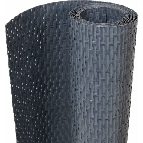 Maison Exclusive - Paravento da Balcone Antracite 1000x100 cm in Polyrattan