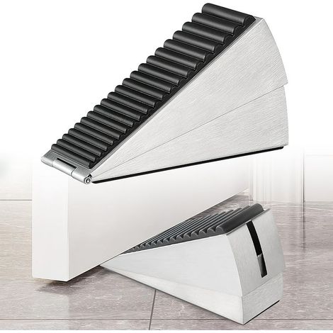Robuster Türstopper für hohe Türen 7,6 cm hoher Türstopper, der in alle Spalten zwischen dicken Türen passt großer Türstopper für den unteren Türbereich. (1/5)