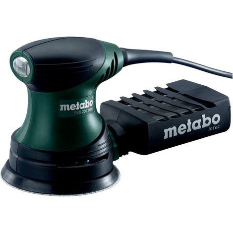 Metabo – Ponceuse excentrique 240W 125mm – 22000 oscillations/min – Pour bois dur et teck – Cordon 2,8m – Collecte de poussière intégrée