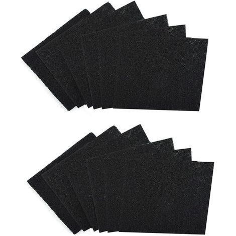 Filtro de carbón activado para arena de gato, control de olores, filtro de compost circular, cartucho de filtro de carbón activado para areneros de gato, 12 unidades