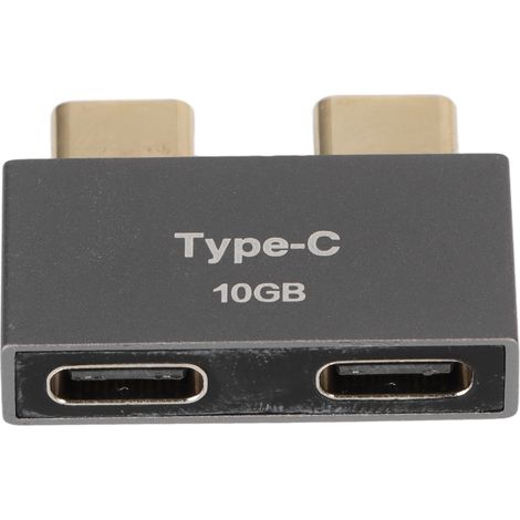 Adaptateur USB-C Mâle vers Femelle pour MacBook Pro/Air, Protection de Port et Transfert Rapide