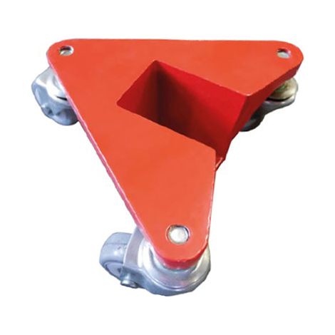 4 angolari con rotelle in alluminio - Dimensioni utili 50x65 mm - Pattini antiscivolo Carico max 400 kg - AR100B