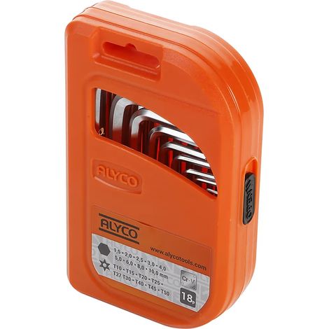 JGO. COMBINADO LLAV. ALLEN+TORX INV. ALYCO ORANGE (1/5)
