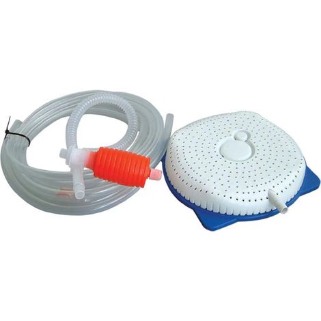 Kit Drainage Sous Liner Piscine, Système Évacuation Eau Sous Membrane, Accessoire Drainage Enterré Liner Piscine Hors Sol (1/4)