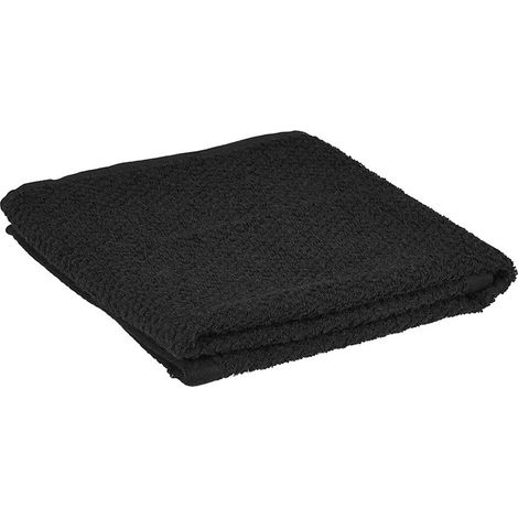 Asciugamani ospite per bagno 100% cotone nero 40x60 cm (1/5)