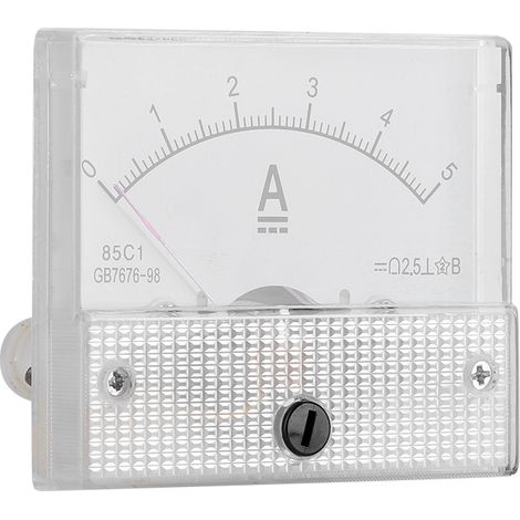 Voltmètre analogique CC 0-5 A, précision 2,5 V, panneau de commande (1/5)