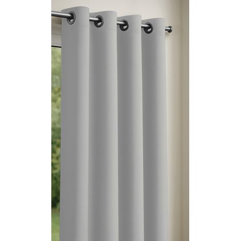Rideau obscurcissant 135 x 240 cm Gris perle (1/3)