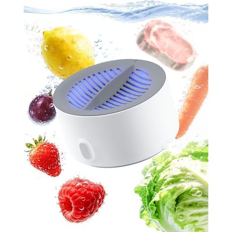 Nettoyeur de légumes et de linge Nettoyeur par électrolyse avancé pour fruits, légumes et fruits de mer frais Nettoyage facile en 3 minutes Un indispensable compact et élégant (1/5)