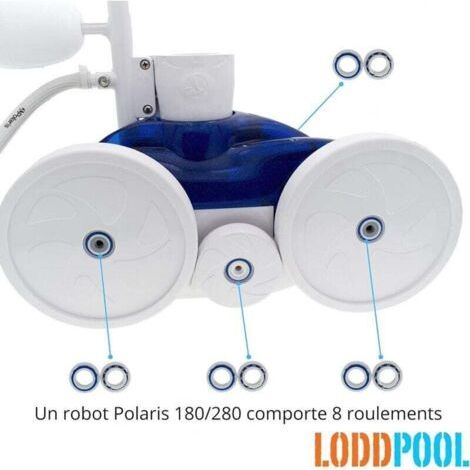 Accessoires à 8 roulements à billes pour les roues du robot nettoyeur de piscine Polaris 280 180 C60 (1/3)