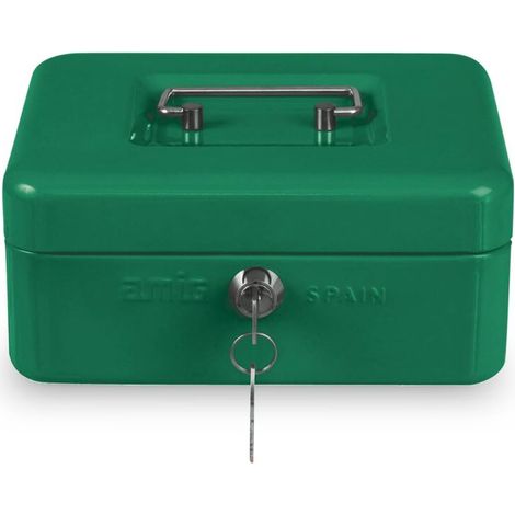 Coffret à monnaie 2153 200 x 160 x 90 mm Acier Vert (1/2)