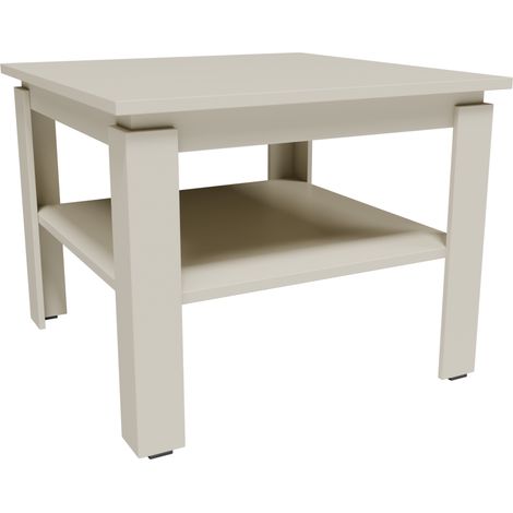 Tavolino da caffè CR3-STERN 55cm cashmere con ripiano per soggiorno e ufficio (1/5)