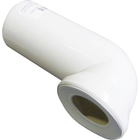 Wisa WC-Anschlußbogen Uni 90° weiß, 23 cm Spülrohre & Abläufe