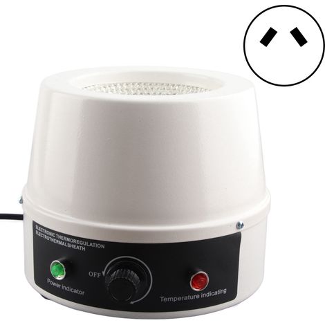 Manteau chauffant électrique de laboratoire 500 mL 250 W 220 V avec prise AU, veste chauffante thermostatique à régulation de température (1/5)