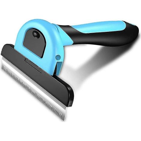 Brosse de toilettage pour chien et chat, peigne anti-poils morts et démêlant pour retirer les nœuds et sous-poils, animaux (1/4)