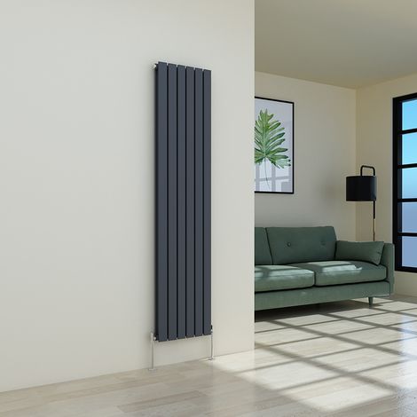 Warmehaus Flat Radiator Anthracite Vertical Double 1800x408mm (1/4)