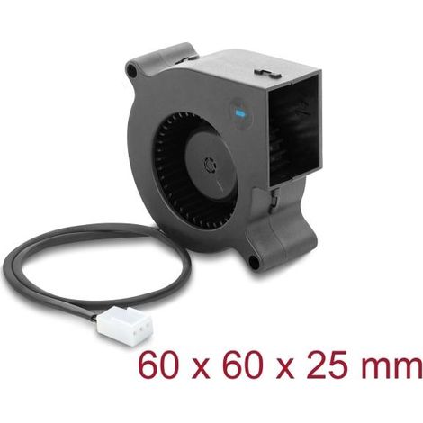 Ventilator delock radiallüfter 12V DC 60x60x25 mm
